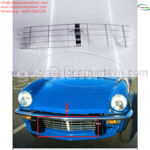 Big with watermark triumph spitfire mk4 mk3 gt6 1500 radiator grille 1